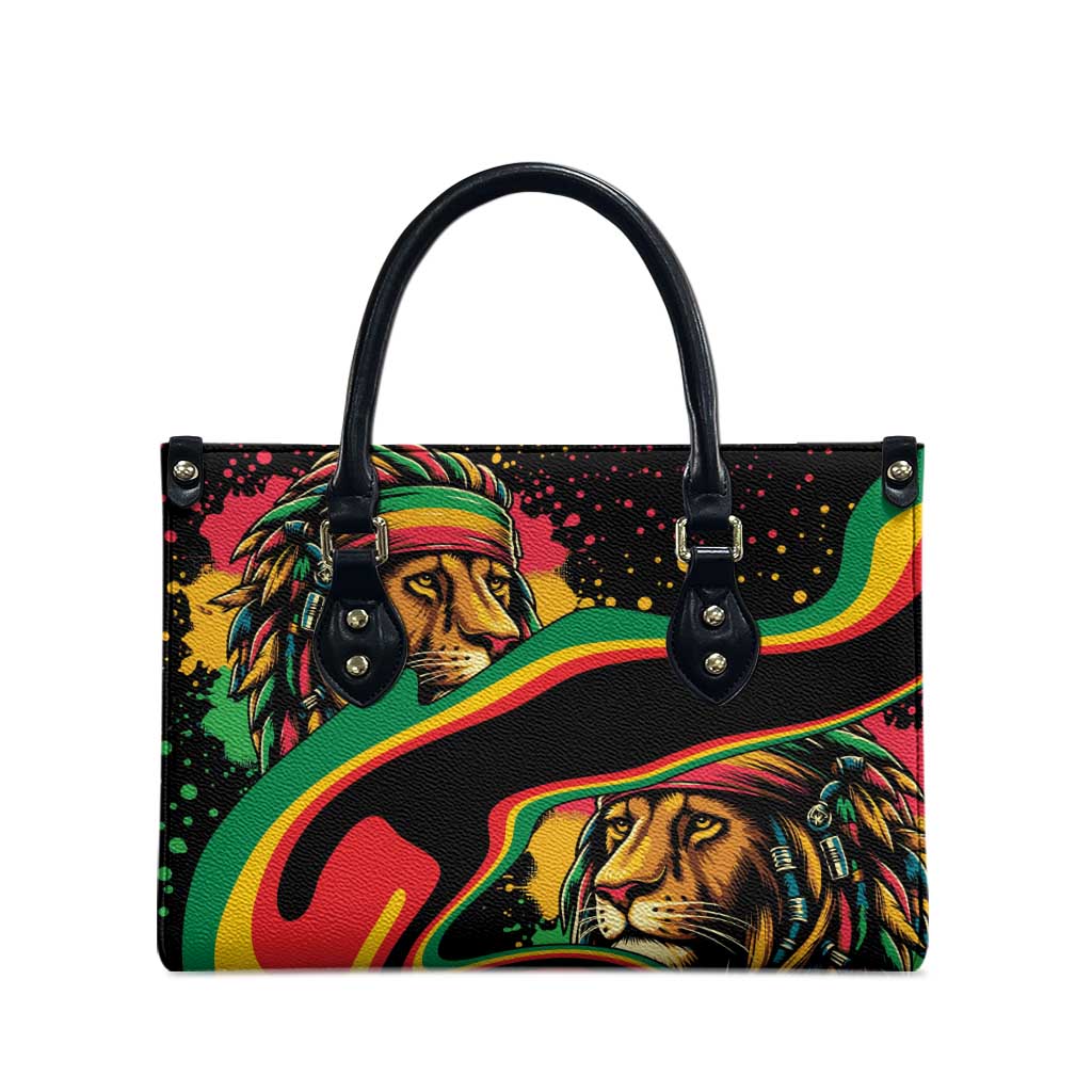 Proud Afro-Jamaicans Rasta Lion Leather Bag Reggae My Soul