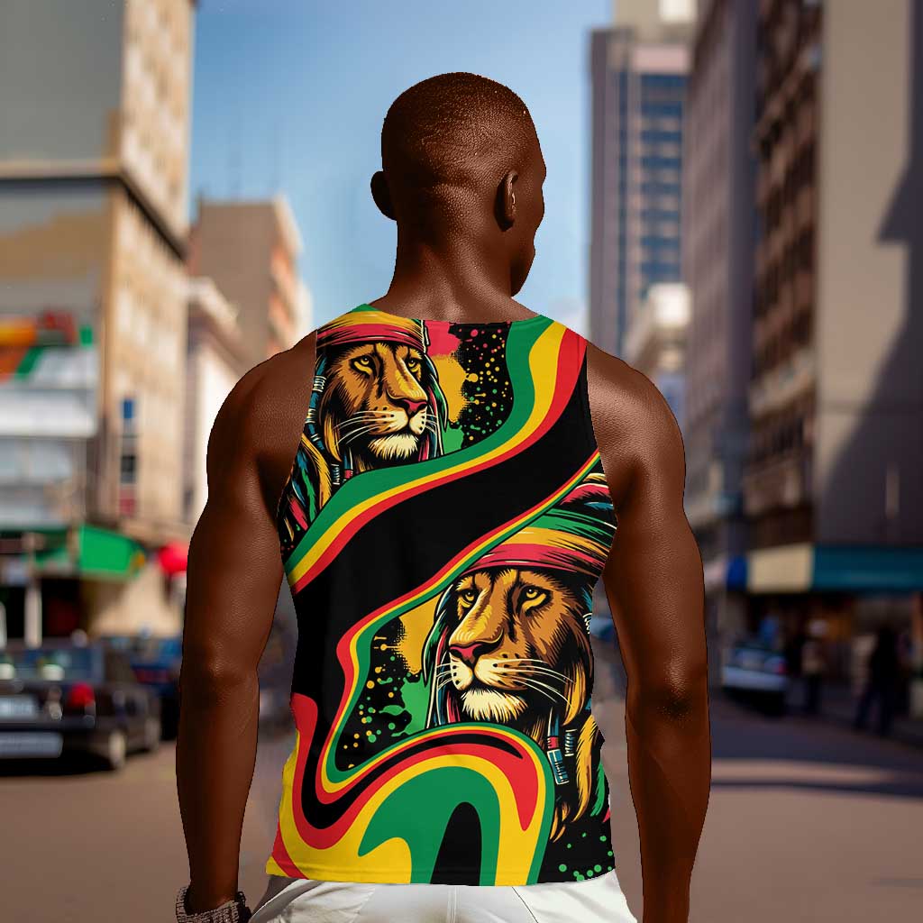 Proud Afro-Jamaicans Rasta Lion Men Tank Top Reggae My Soul