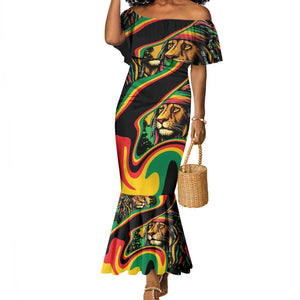 Proud Afro-Jamaicans Rasta Lion Mermaid Dress Reggae My Soul