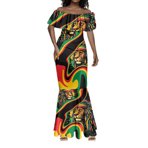 Proud Afro-Jamaicans Rasta Lion Mermaid Dress Reggae My Soul