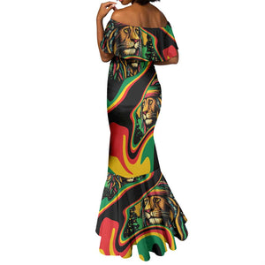 Proud Afro-Jamaicans Rasta Lion Mermaid Dress Reggae My Soul