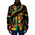 Proud Afro-Jamaicans Rasta Lion Padded Jacket Reggae My Soul