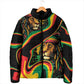 Proud Afro-Jamaicans Rasta Lion Padded Jacket Reggae My Soul