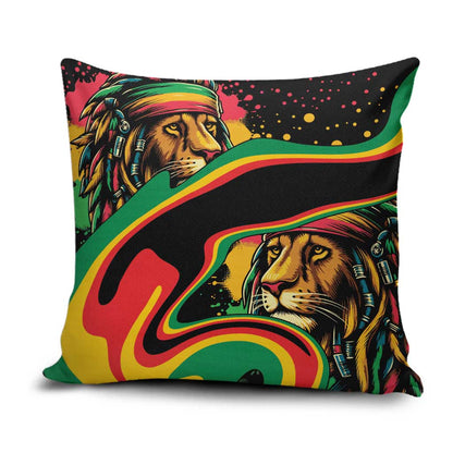 Proud Afro-Jamaicans Rasta Lion Pillow Cover Reggae My Soul