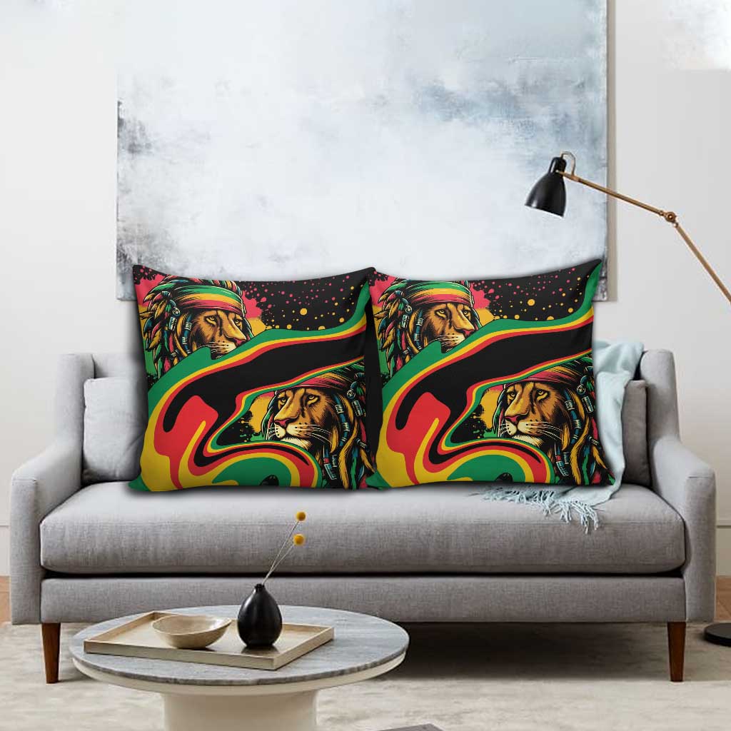 Proud Afro-Jamaicans Rasta Lion Pillow Cover Reggae My Soul