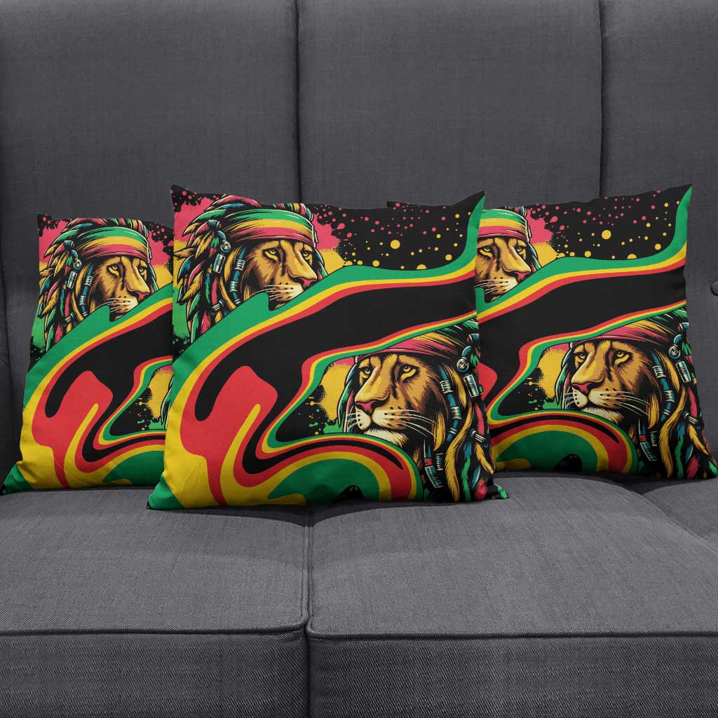 Proud Afro-Jamaicans Rasta Lion Pillow Cover Reggae My Soul