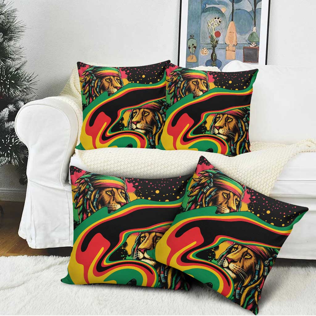 Proud Afro-Jamaicans Rasta Lion Pillow Cover Reggae My Soul