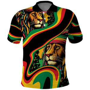 Proud Afro-Jamaicans Rasta Lion Polo Shirt Reggae My Soul