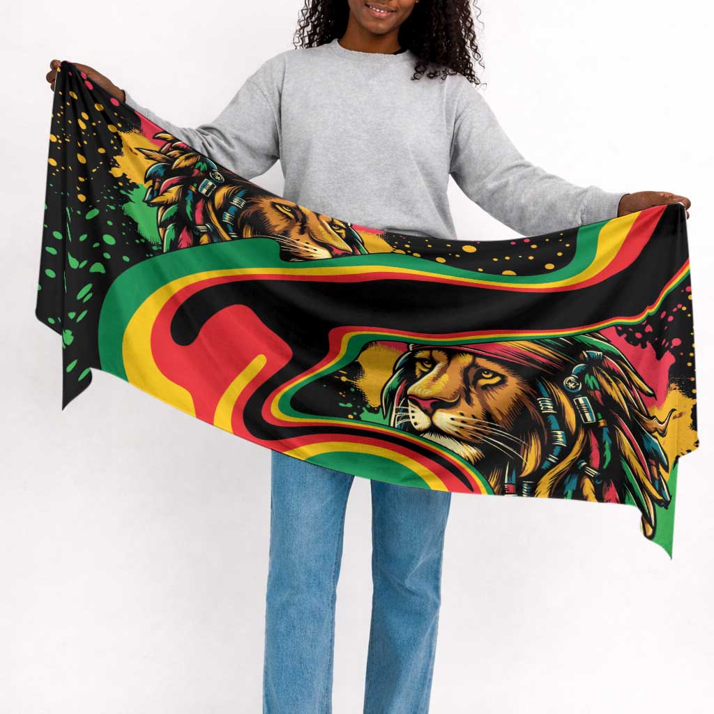 Proud Jamaica Rasta Lion Simple Headwrap Reggae My Soul