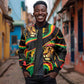 Proud Afro-Jamaicans Rasta Lion Sleeve Zip Bomber Jacket Reggae My Soul