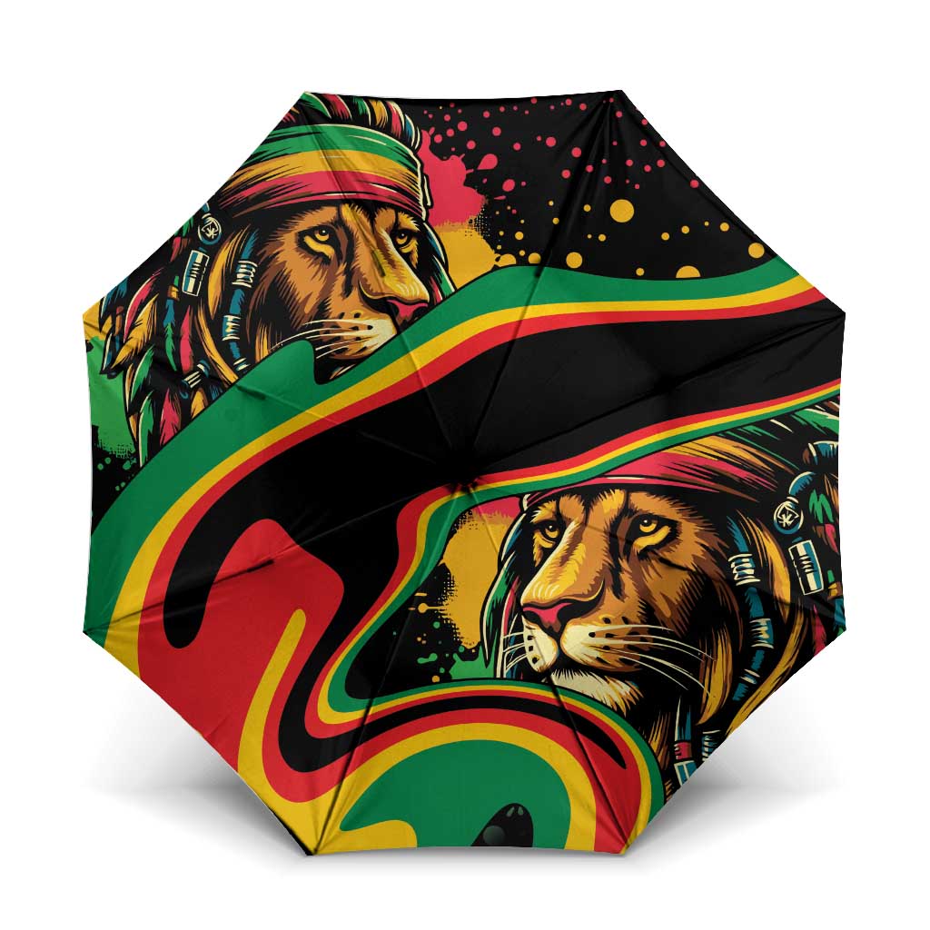 Proud Afro-Jamaicans Rasta Lion Umbrella Reggae My Soul