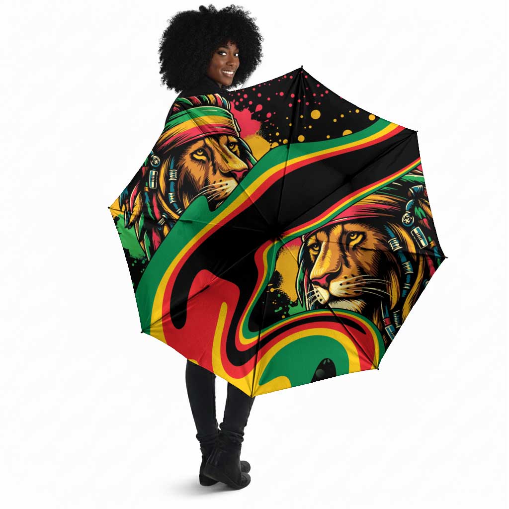 Proud Afro-Jamaicans Rasta Lion Umbrella Reggae My Soul