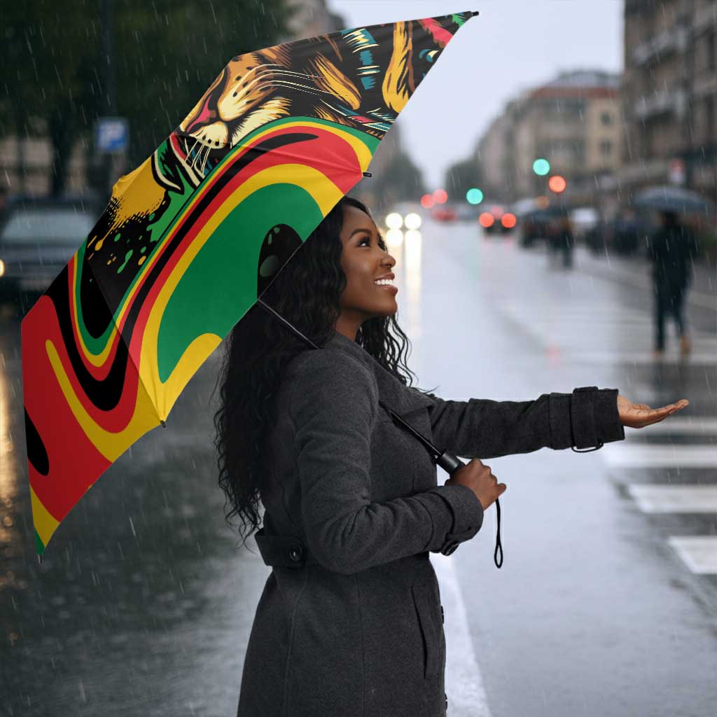 Proud Afro-Jamaicans Rasta Lion Umbrella Reggae My Soul