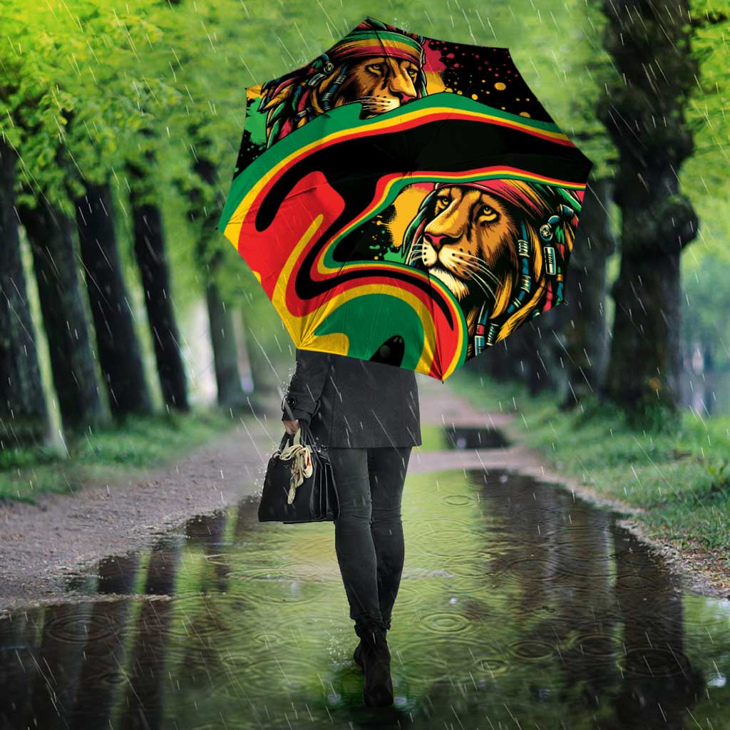 Proud Afro-Jamaicans Rasta Lion Umbrella Reggae My Soul