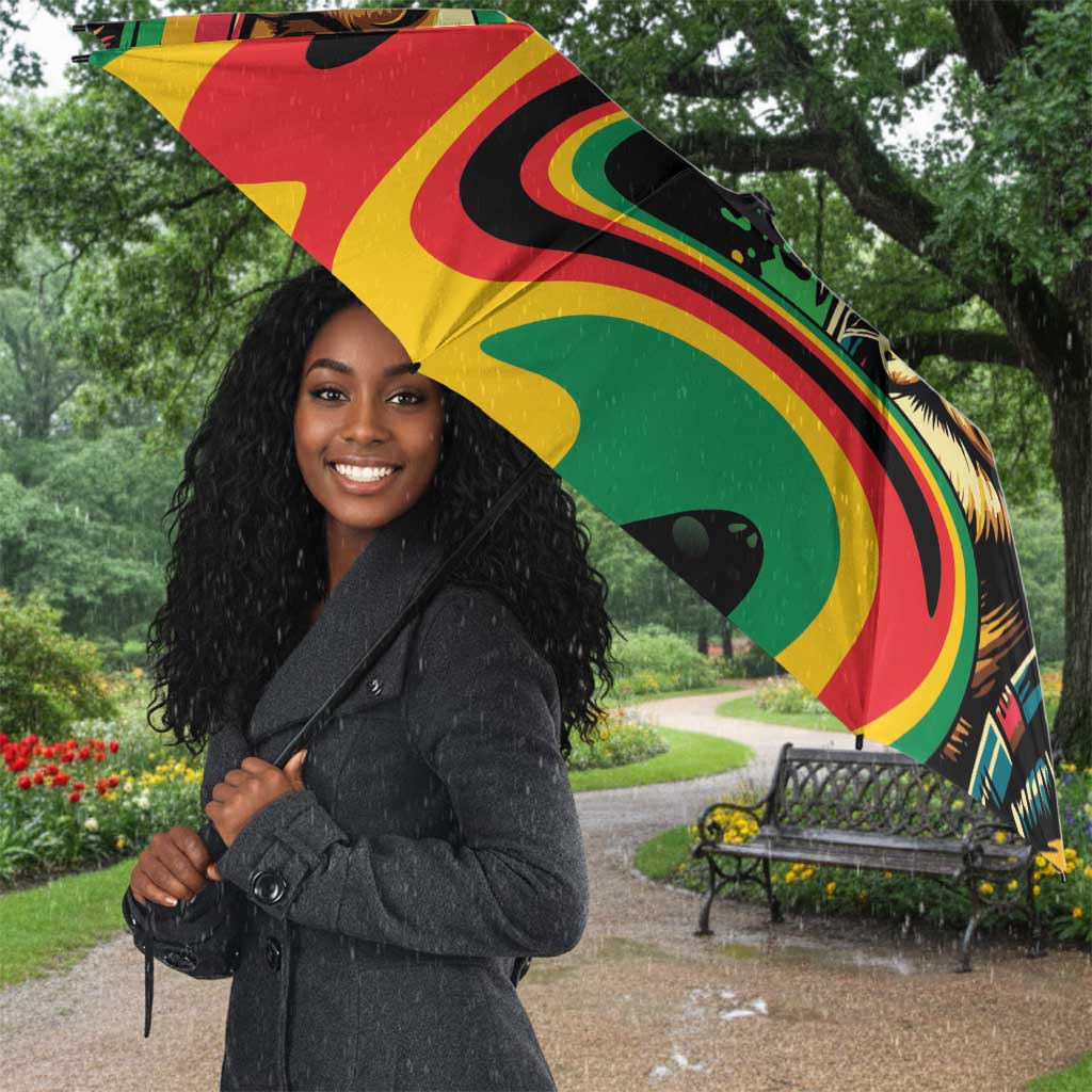 Proud Afro-Jamaicans Rasta Lion Umbrella Reggae My Soul