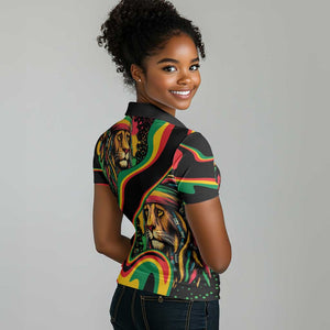 Proud Afro-Jamaicans Rasta Lion Women Polo Shirt Reggae My Soul