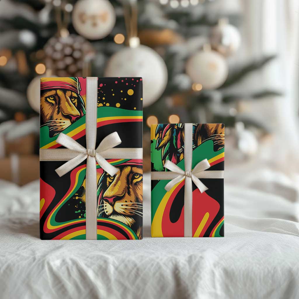 Proud Jamaica Rasta Lion Wrapping Paper Reggae My Soul - African Pride