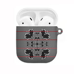 Charcoal Black Hearts Crown Traditional Geometry AirPods Case Seanamarena Basotho Blanket Inspired
