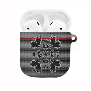 Charcoal Black Hearts Crown Traditional Geometry AirPods Case Seanamarena Basotho Blanket Inspired