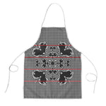 Charcoal Black Hearts Crown Traditional Geometry Apron Seanamarena Basotho Blanket Inspired