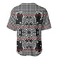 Charcoal Black Hearts Crown Traditional Geometry Baseball Jersey Seanamarena Basotho Blanket Inspired