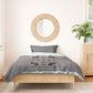 Charcoal Black Hearts Crown Traditional Geometry Bedding Set Seanamarena Basotho Blanket Inspired