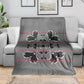 Charcoal Black Hearts Crown Traditional Geometry Blanket Seanamarena Basotho Blanket Inspired