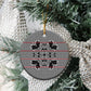 Charcoal Black Hearts Crown Traditional Geometry Ceramic Ornament Seanamarena Basotho Blanket Inspired