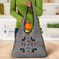 Charcoal Black Hearts Crown Traditional Geometry Grocery Bag Seanamarena Basotho Blanket Inspired
