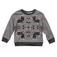 Charcoal Black Hearts Crown Traditional Geometry Kid Ugly Christmas Sweater Seanamarena Basotho Blanket Inspired