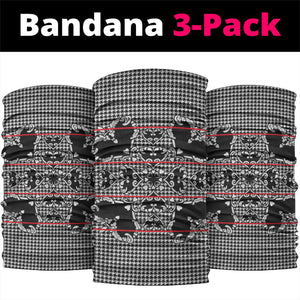 Charcoal Black Hearts Crown Traditional Geometry Neck Gaiter Seanamarena Basotho Blanket Inspired