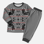 Charcoal Black Hearts Crown Traditional Geometry Christmas Pajama Set Seanamarena Basotho Blanket Inspired