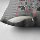 Charcoal Black Hearts Crown Traditional Geometry Pillow Cover Seanamarena Basotho Blanket Inspired