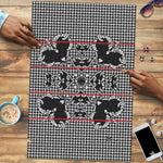 Charcoal Black Hearts Crown Traditional Geometry Puzzle Seanamarena Basotho Blanket Inspired