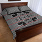 Charcoal Black Hearts Crown Traditional Geometry Quilt Bed Set Seanamarena Basotho Blanket Inspired