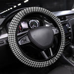 Charcoal Black Hearts Crown Traditional Geometry Steering Wheel Cover Seanamarena Basotho Blanket Inspired
