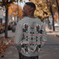Charcoal Black Hearts Crown Traditional Geometry Sweatshirt Seanamarena Basotho Blanket Inspired