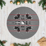 Charcoal Black Hearts Crown Traditional Geometry Tree Skirt Seanamarena Basotho Blanket Inspired