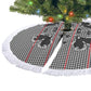 Charcoal Black Hearts Crown Traditional Geometry Tree Skirt Seanamarena Basotho Blanket Inspired