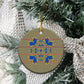 Cobalt Blue Hearts Crown Traditional Geometry Ceramic Ornament Seanamarena Basotho Blanket Inspired
