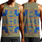 Cobalt Blue Hearts Crown Traditional Geometry Men Tank Top Seanamarena Basotho Blanket Inspired