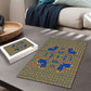 Cobalt Blue Hearts Crown Traditional Geometry Puzzle Seanamarena Basotho Blanket Inspired