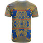 Cobalt Blue Hearts Crown Traditional Geometry T shirt Seanamarena Basotho Blanket Inspired