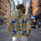 Cobalt Blue Hearts Crown Traditional Geometry Zip Hoodie Seanamarena Basotho Blanket Inspired