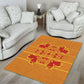 Scarlet Red Hearts Crown Traditional Geometry Area Rug Seanamarena Basotho Blanket Inspired