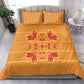 Scarlet Red Hearts Crown Traditional Geometry Bedding Set Seanamarena Basotho Blanket Inspired