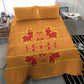 Scarlet Red Hearts Crown Traditional Geometry Bedding Set Seanamarena Basotho Blanket Inspired