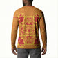 Scarlet Red Hearts Crown Traditional Geometry Button Sweatshirt Seanamarena Basotho Blanket Inspired