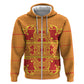 Scarlet Red Hearts Crown Traditional Geometry Hoodie Seanamarena Basotho Blanket Inspired