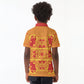 Scarlet Red Hearts Crown Traditional Geometry Kid Polo Shirt Seanamarena Basotho Blanket Inspired
